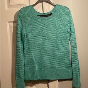 American Eagle Teal Knit Cable Sweater